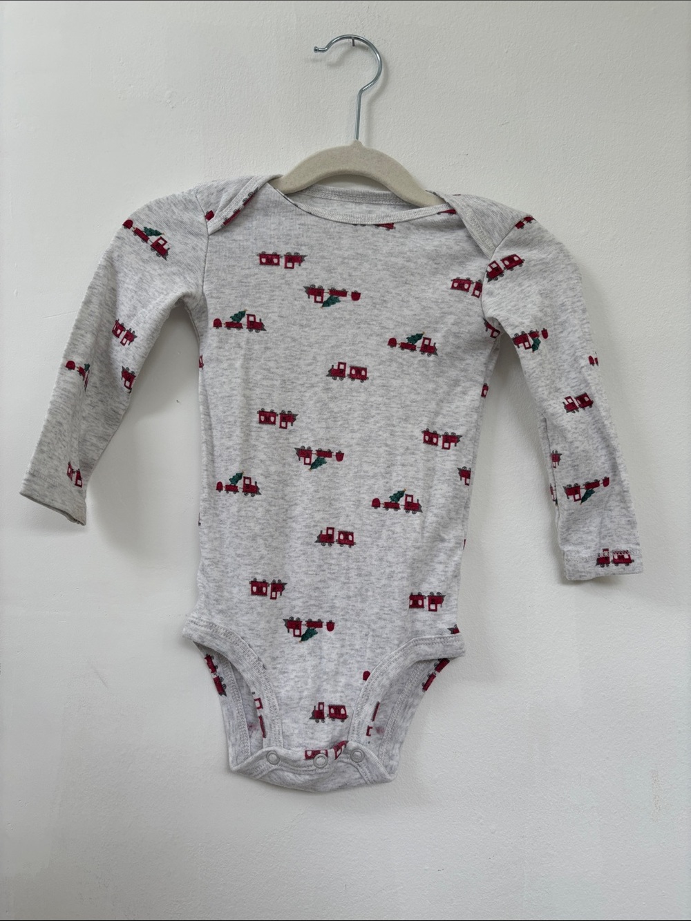 Carter's Christmas Train Bodysuit 18M